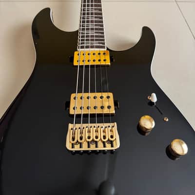 Schecter Reaper-6 Custom 2023 - Gloss Black with Bareknuckle Juggernaut pickups image 16