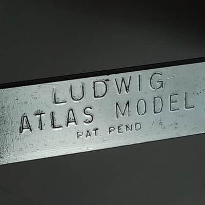 *Ludwig "Atlas" #1364 Vintage60s Script Logo Snare Drum Stand Basket 17"Tube EXC image 2