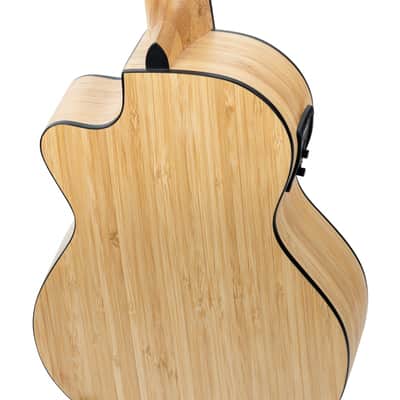 Ortega RUNAB-TE Bamboo Series Solid Bamboo Top & Neck 4-String Tenor Acoustic-Electric Ukulele w/Gig Bag image 9