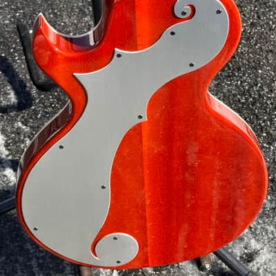 2014 Teye Coyote Single Cut Electric Guitar Orange Flame Maple Les Paul image 6