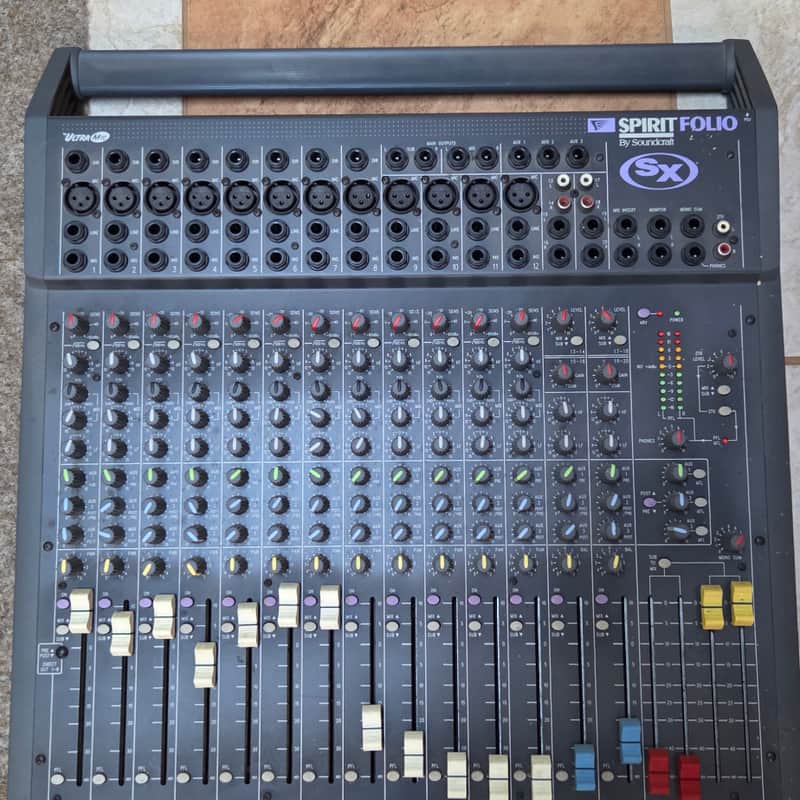 Soundcraft Spirit Folio SX 20-Channel Analog Mixer – Made in England image 1