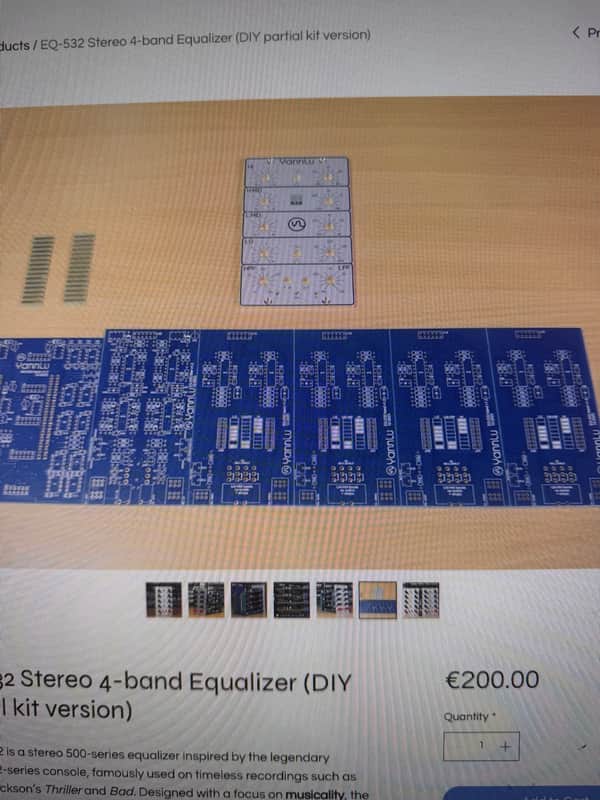 Yannlu Audio Eq-532 partial kit. stereo 4 band EQ. image 1