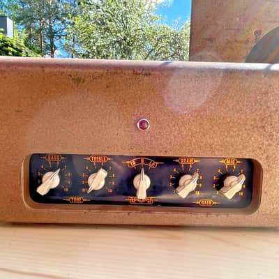 1959 Elpico Tube Amp Set, AC85 + Matching Tube Radio + Speaker Cabinet image 2