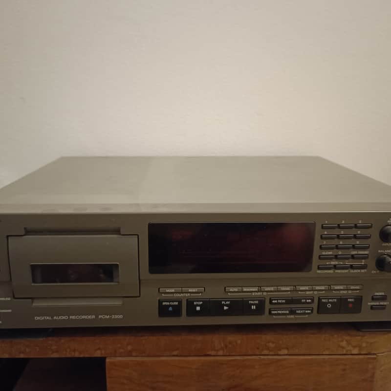 1990s Sony PCM-2300 DAT recorder grey