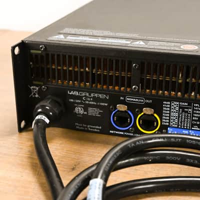 Lab Gruppen C 16:4 1600W Four-Channel Power Amplifier CG015RF image 9