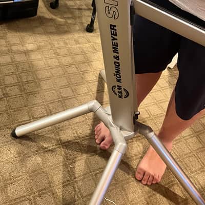 K&M Spider Pro Dual Tier Stand with Third Tier Exentsion 2022 - Silver image 2