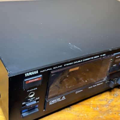Yamaha K-30 Stereo Double Cassette Deck Serviced New Belts Tested Working Japan image 5