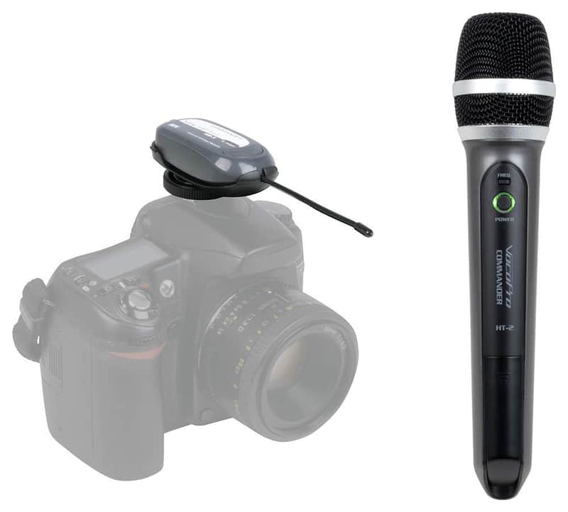 VocoPro Wireless UHF Handheld Mic System for Digital Video Cameras (Commander-Film 2) image 1