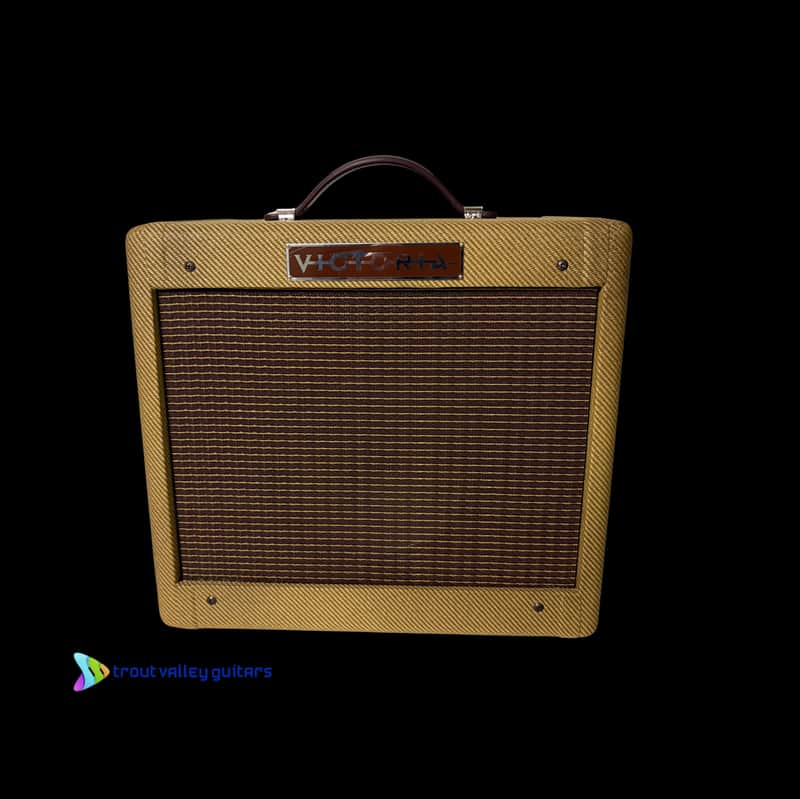 Victoria 518 5 Watts 6v6 5F1 Type Circuit-Custom Order Dark Nitro Lacquered Tweed-Oxblood Grill Cloth image 1
