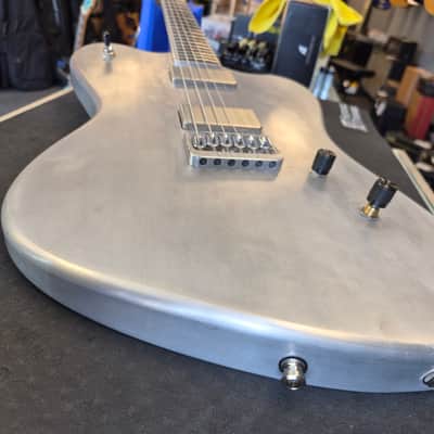 Baguley Dico-6 Brushed Aluminum Electric Guitar - Made in Germany - Includes Gig Bag image 2