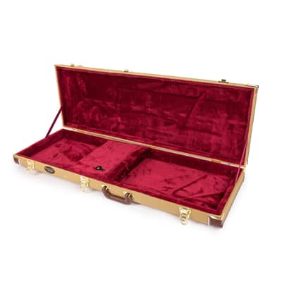 Deluxe Hard-Shell Wood Case Electric Guitars Tweed image 6