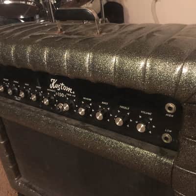 Kustom Combo K-150 1960's 70's Charcoal Sparkle image 2