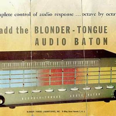 Blonder-Tongue Audio Baton B-9 Tube Graphic Equalizer – 4U Rackmount, Pro Tech Ported – Rare Vintage image 11