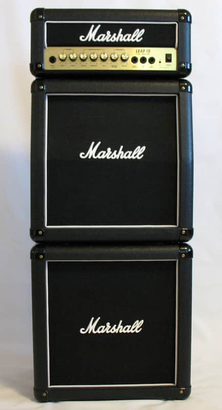 Marshall Lead 15 Full Mini Stack - G15MS Amp Head And 2 Cabinets