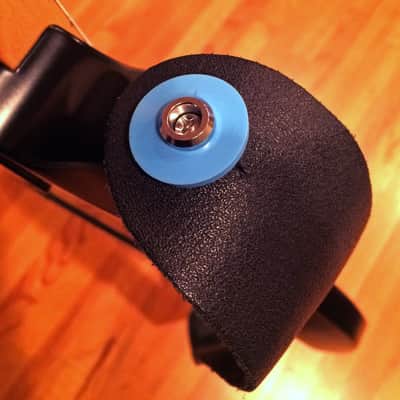 Four BLUE Rubber Guitar Strap Locks - Grolsch Style - Classic and Reliable image 3