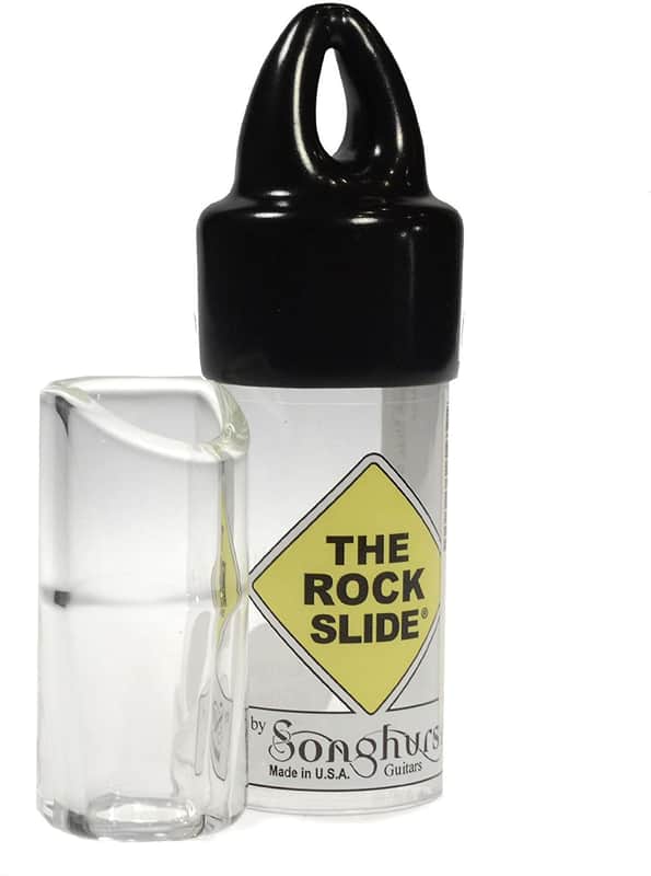 The Rock Slide GRS-LC Rock Glass Guitar Slide Size Large Ring Size 10-12 Clear image 1