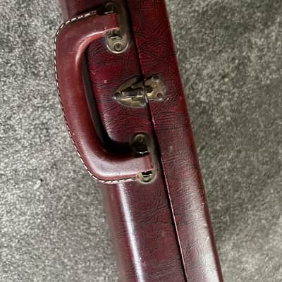 1958-64 Fender Musicmaster Duo Sonic Mustang guitar hard case red image 2