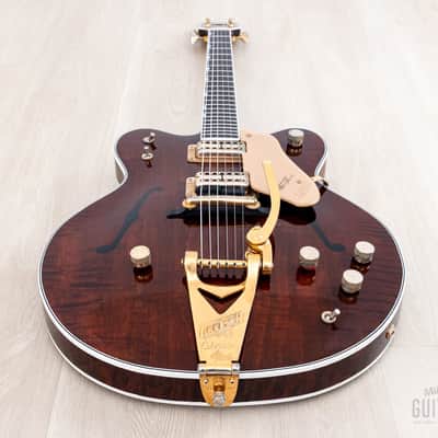 1962 Gretsch PX 6122 Chet Atkins Country Gentleman Walnut, Figured w/ Dial Up Mutes, Case & CoA image 12
