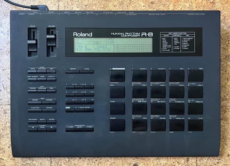 Roland R-8 Human Rhythm Composer + power adaptor + manual image 1