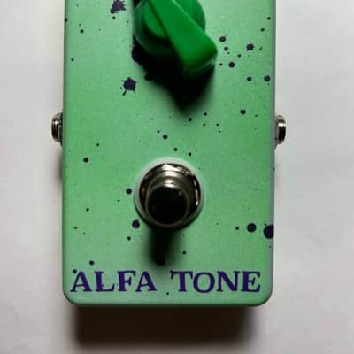 AlfaTone Blast Master #4 2024 - Green Purple Splatter (Colorsound One Knob Fuzz style guitar pedal) image 1
