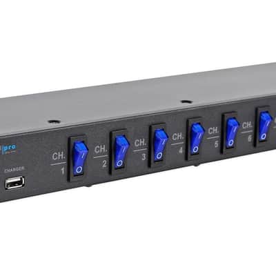 Technical Pro PS9U 1U Rack Mount DJ Pro Audio Power Supply w/ USB Charging Port image 5