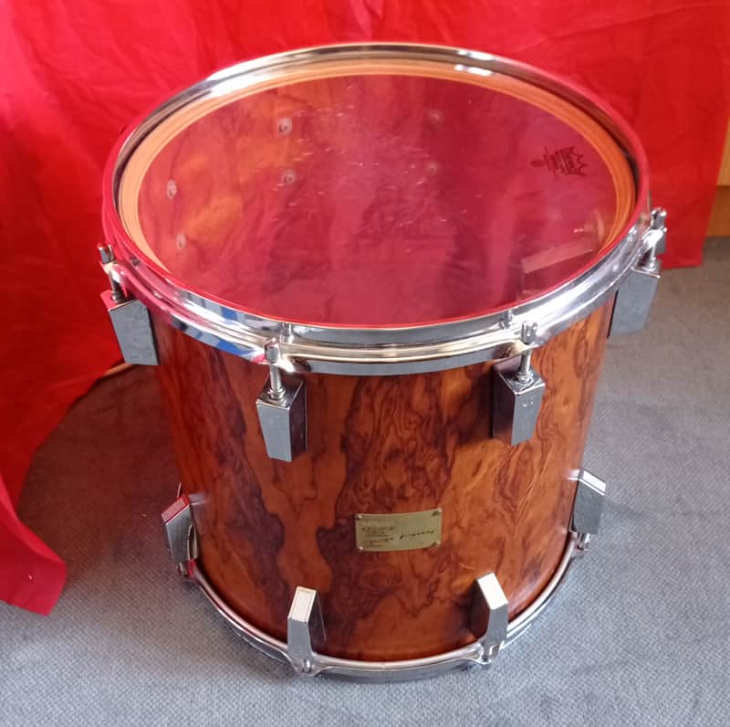 Sonor Signature 14"x14" Heavy Bubinga Rack Tom — 1983 (Date Code 300) — 100% Original image 1