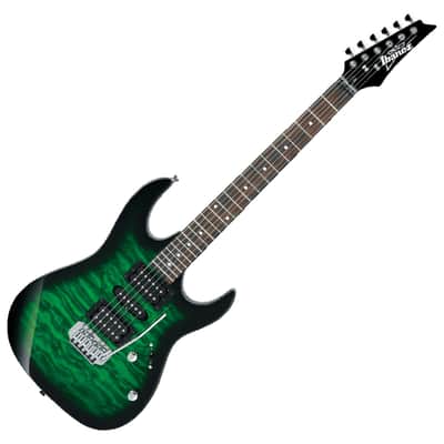 Ibanez GIO Series GRX70QA - Transparent Emerald Burst image 1