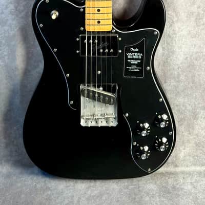 Fender Vintera 70s Telecaster Custom Black 2021 - Black image 2