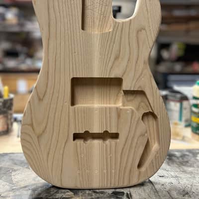 Madlad Instruments Ash "Cody Route" Precision Bass PBass Style Body (custom made with pride in north Texas) - Unfinished image 1