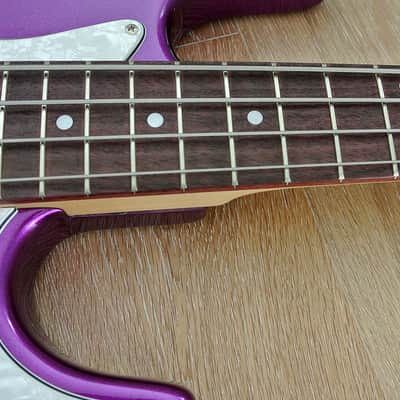 Bacchus Global Series - WL-434 Purple Heart Limited - 4 String Bass - Metallic Purple image 4