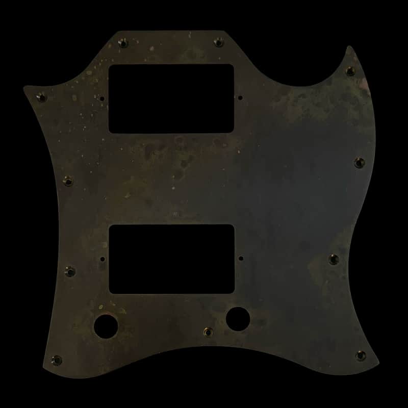 SG Standard Pickguard Scratchplate for Gibson  - Statuary Brass - Made-To-Order image 1