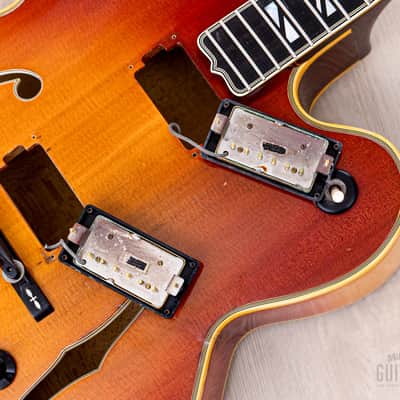 1970 Gibson Super 400 CES Vintage Archtop Electric Guitar Sunburst w/ T Tops, 1 11/16" Nut image 16