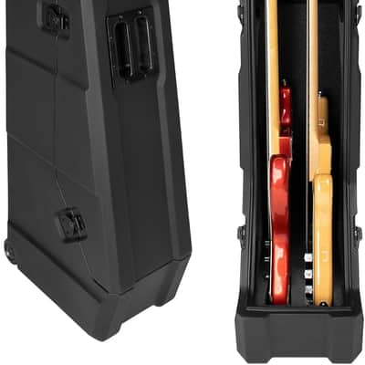 Gator 2-in-1 Hard Case for Two Electric Bass Guitars, Precision, Jazz, Stingray image 1