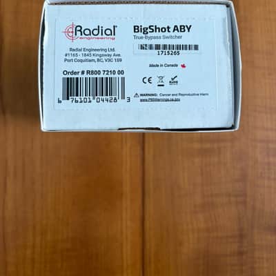 Radial BigShot ABY Amp Switcher - Mint w/Box & Documentation image 9