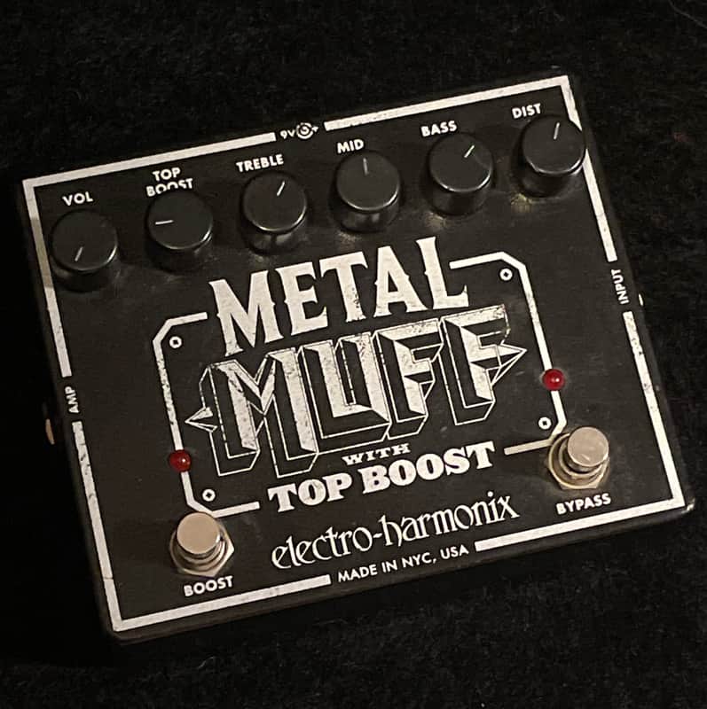 Electro-Harmonix Metal Muff Distortion with Top Boost 2006 - Present - Black image 1