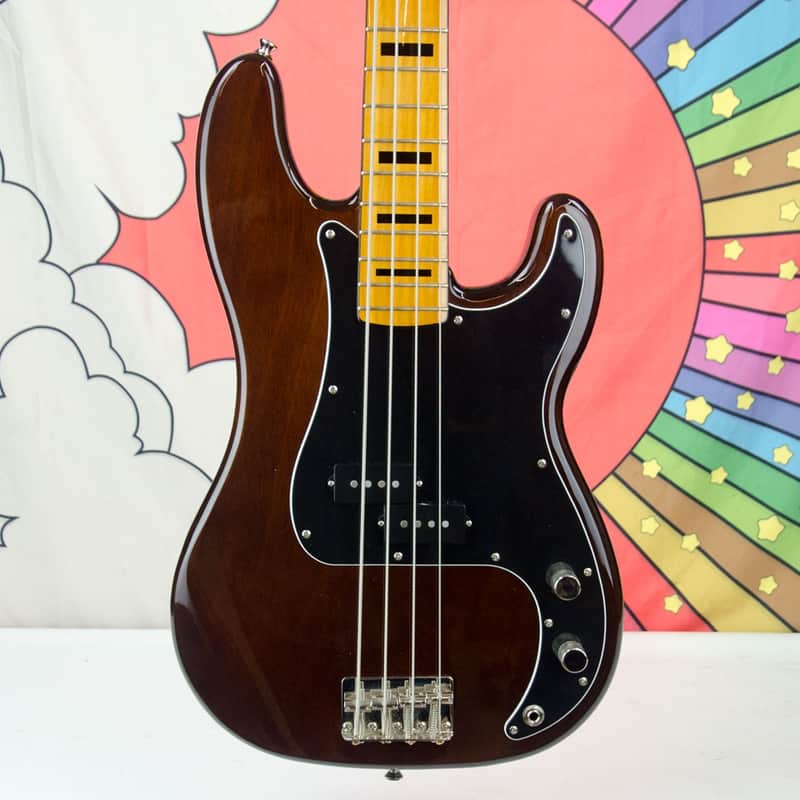 Used Squier Classic Vibe '70s Precision Bass, Maple Fingerboard, Walnut image 1