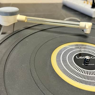 Lenco B55 Turntable w/ Original Lenco Clean L Cleaning Arm & Philips 400 Cartridge; Serviced image 4