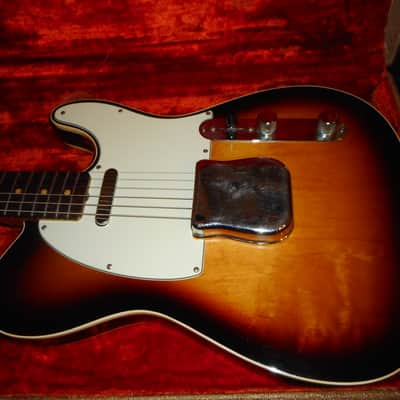 fender Custom Telecaster 1961  (rare)- Sunburst (refin), replaced neck, Super Rare Blonde Fender case!! image 4