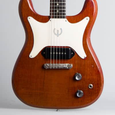 Epiphone  Coronet SB-533 Solid Body Electric Guitar (1963), ser. #107934, tweed hard shell case. image 3