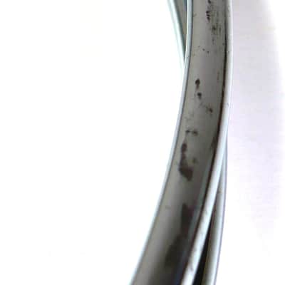 22" Bass Drum Hoop / Chrome with Black Wrap Inlay image 7