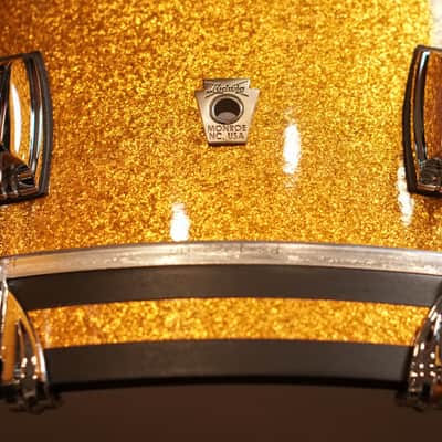 Ludwig 13/16/22" Classic Maple Fab Drum Set - Gold Sparkle image 10