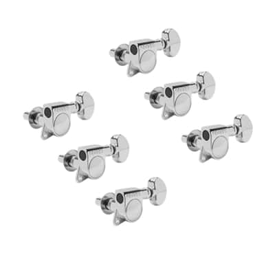 Grover 406C Auto-Locking 6 In-Line Tuners - Chrome image 2