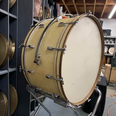 Leedy Vintage Bass Drum 14”x28” 1920’s/1930’s - White Marine Pearl image 13