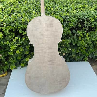 Stradivari left-handed unfinished cello 4/4 Old spruce ,100% Hand Made image 6