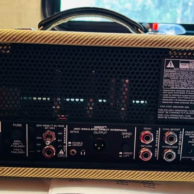 Peavey Classic 20 Mini Guitar Valve/Tube Amplifier Head (Tweed) - Great Shape image 5