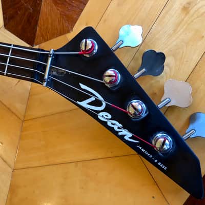 VINTAGE Dean Jammer III Red Bass Guitar, 1980s, Made In Korea, 34" Scale, 2 Pu's image 5