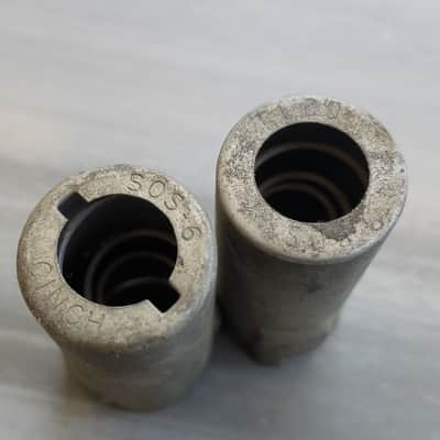 Elco Pair (2) Tube Shields 6AU6 7-pin J-Slot SOS 6 mil spec J20-02 Vintage Vacuum 1950s-1960s image 4