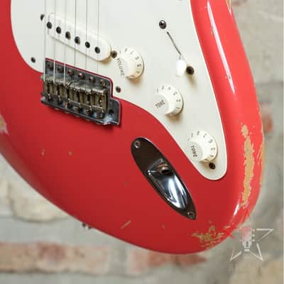 FENDER CUSTOM SHOP Stratocaster 1956 Reissue Relic - 2013 - Fiesta Red image 13