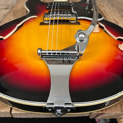 Univox Coily 1968 - Cherry Sunburst U1825 One Owner Clean 335 copyB image 11