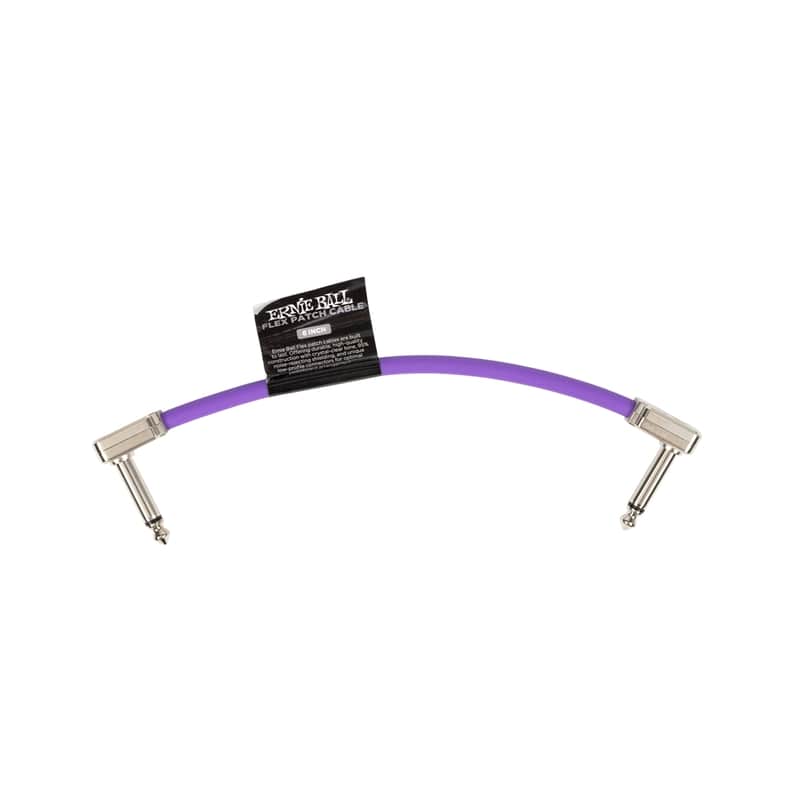 Ernie Ball 6447 Flex Patch Cable Purple 15 Cm image 1